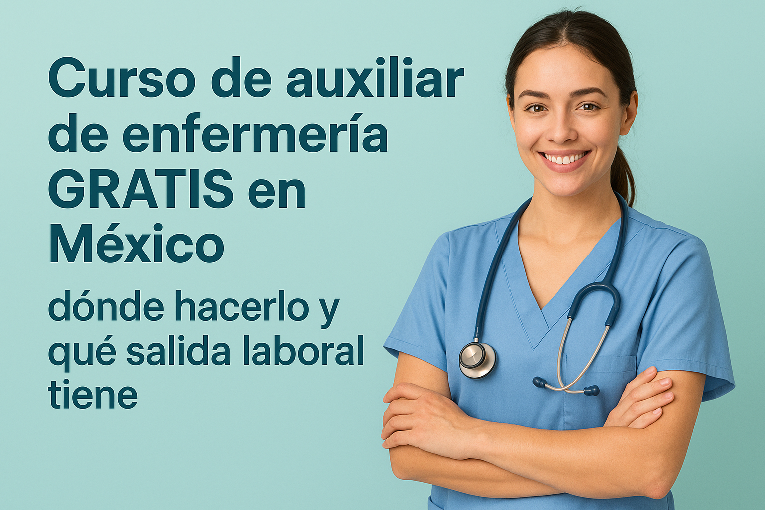 Curso de auxiliar de enfermería gratis en México: dónde hacerlo y qué salida laboral tiene