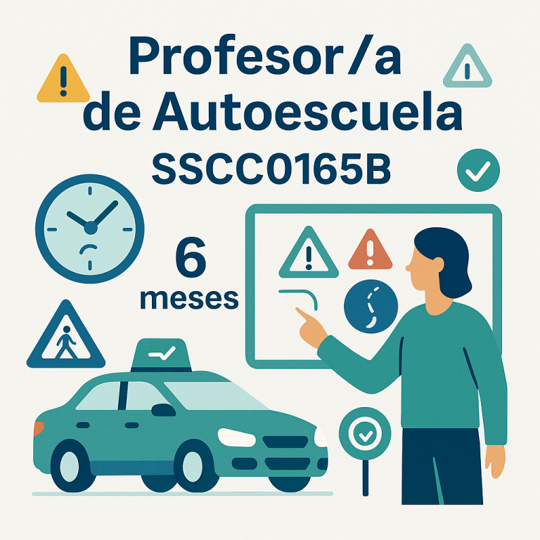 Cómo ser Profesor/a de Autoescuela en 6 meses: guía del Certificado Profesional SSCC0165B