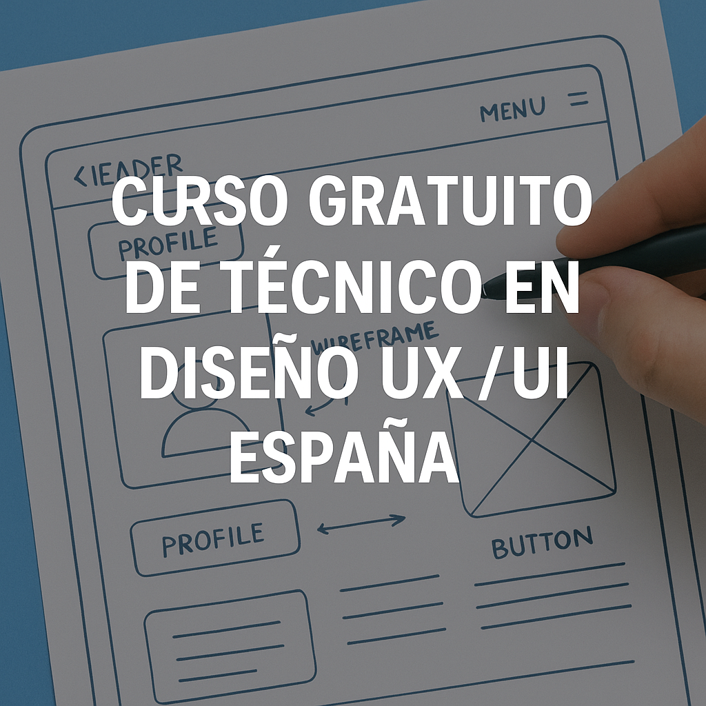 Curso Gratuito de Técnico en Diseño UX/UI en España