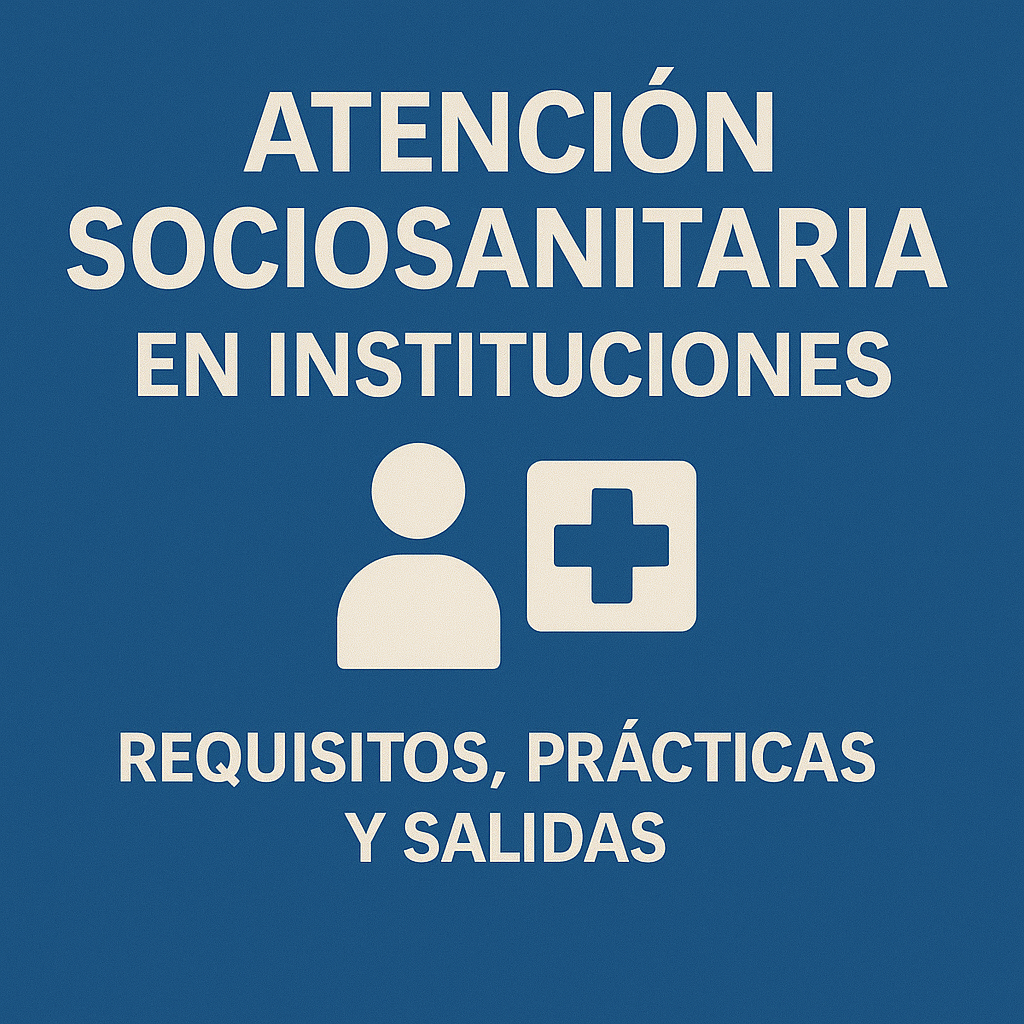 Atención Sociosanitaria en Instituciones: requisitos, prácticas y salidas