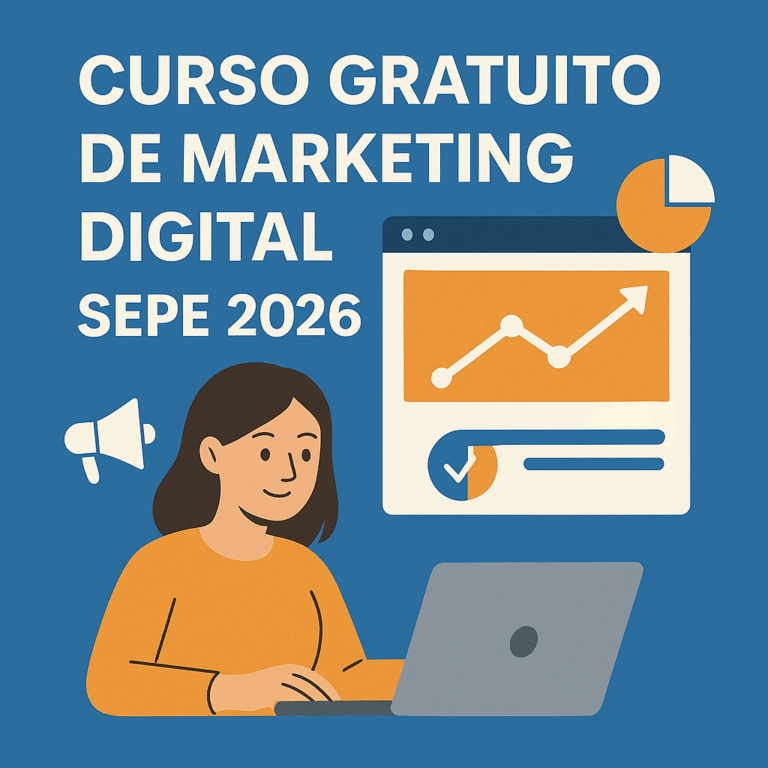 Curso gratuito de marketing digital SEPE 2026: SEO, ADS y redes sociales