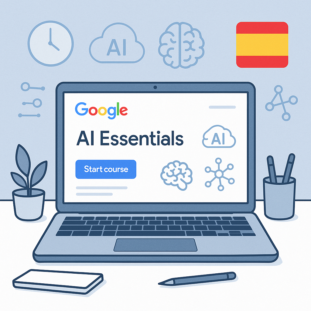 Google AI Essentials: Qué es, cómo funciona y por qué puede ayudarte a trabajar con inteligencia artificial en 2026 (España)