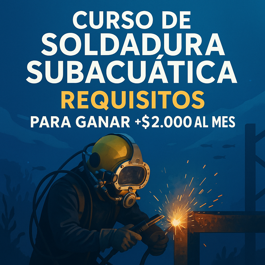 Curso de Soldadura Subacuática: Requisitos para ganar +$2,000 al mes.