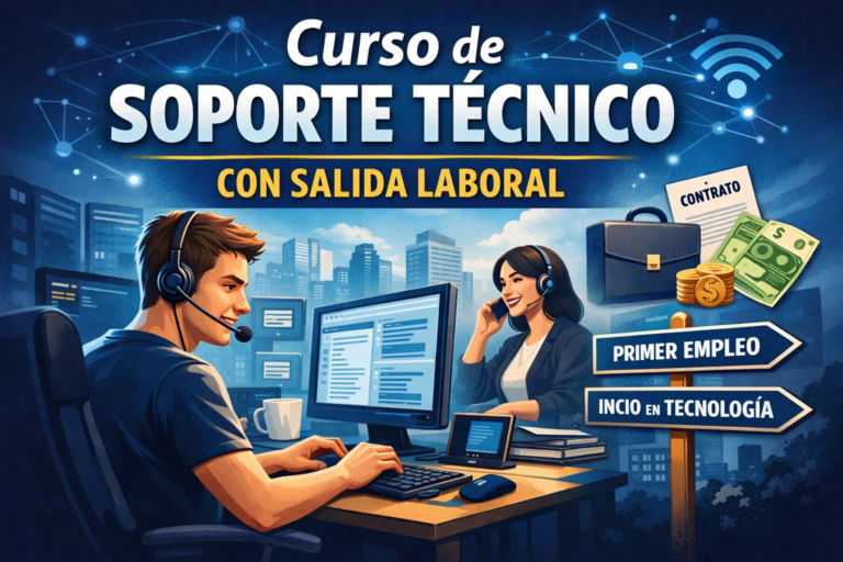 Trabajar en tecnología sin saber programar: el curso de soporte técnico que sí tiene salida laboral en España