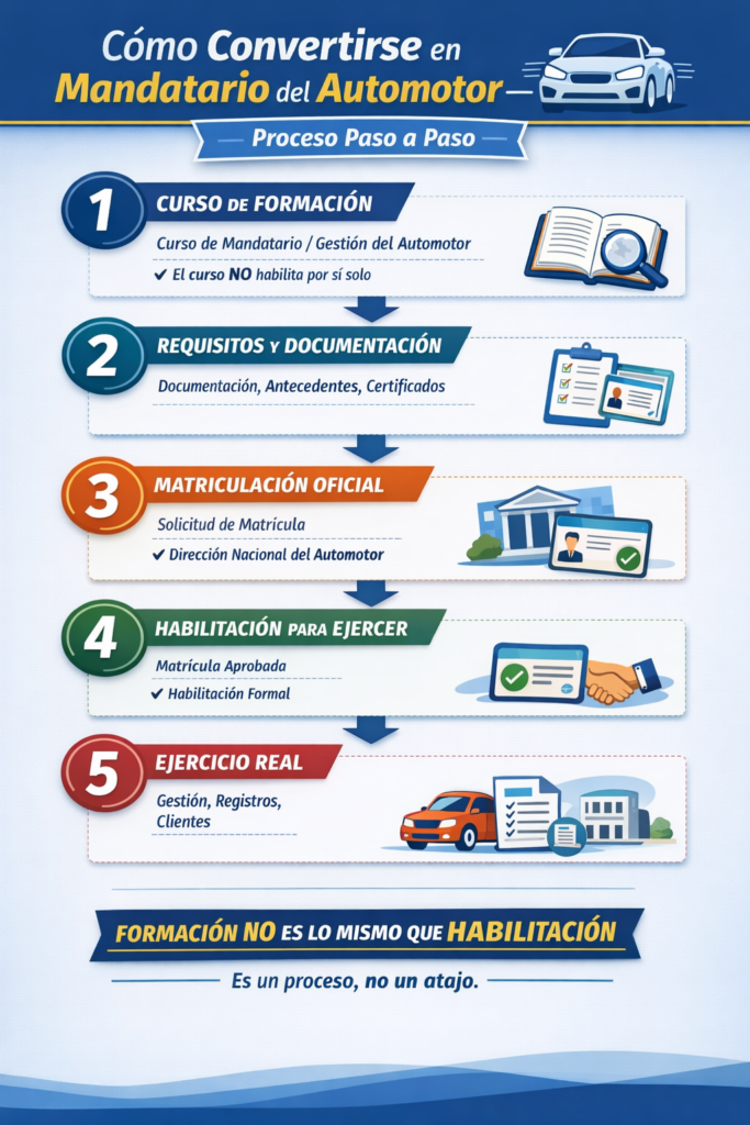 Cómo ser mandatario del automotor