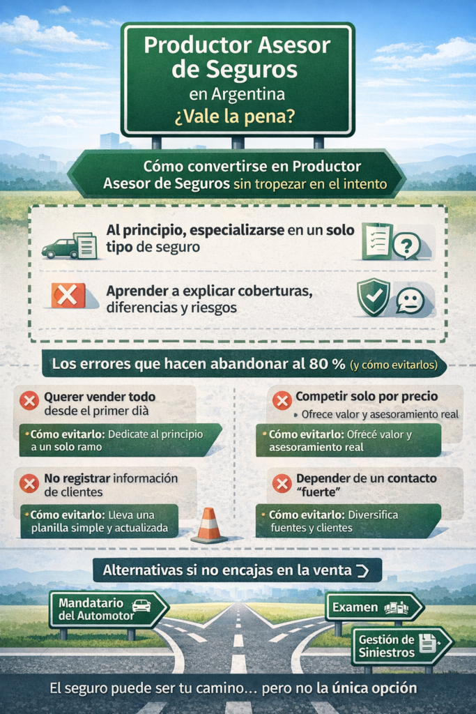 Guía visual para ser asesor de seguros