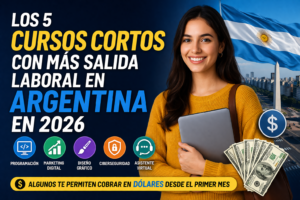 Los 5 Cursos Cortos con Más Salida Laboral en Argentina en 2026 (Algunos Te Permiten Cobrar en Dólares Desde el Primer Mes)