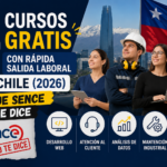cursos gratis con salida laboral en Chile 2026 - guía completa SENCE